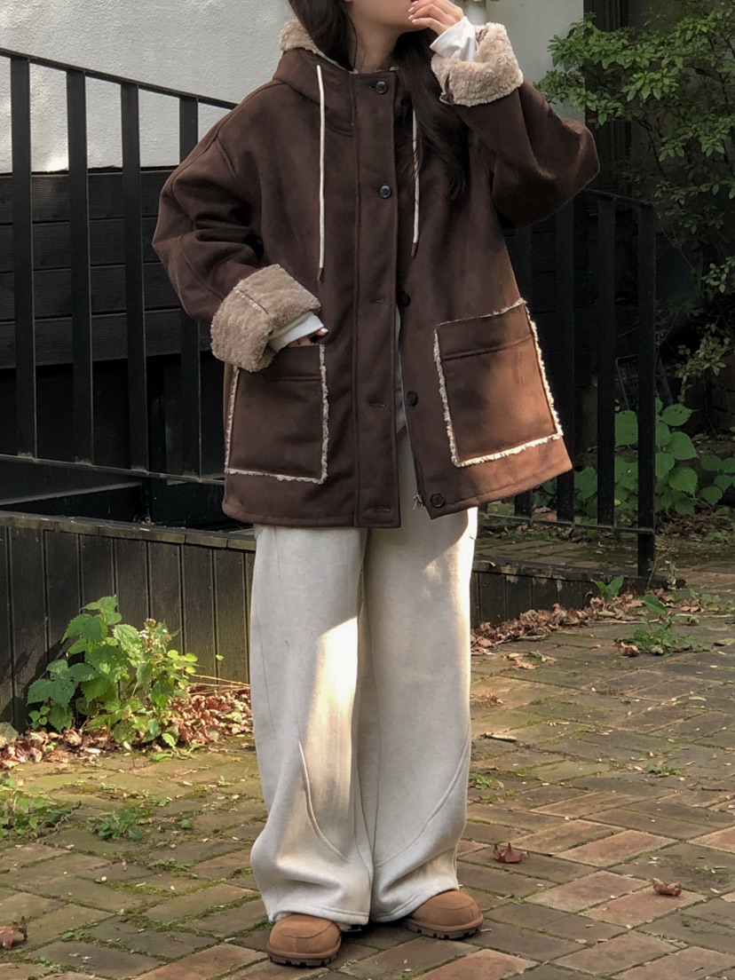 ONDO-P東大門㊣代購女裝新款25秋冬真品時尚休閑人氣短款棉服ONDO-P短款棉服圖色1