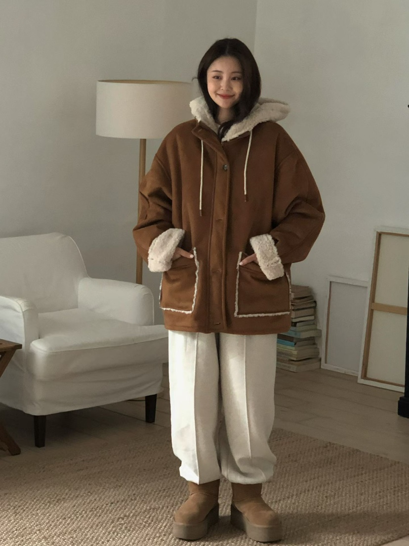 ONDO-P東大門㊣代購女裝新款25秋冬真品時尚休閑人氣短款棉服ONDO-P短款棉服圖色2