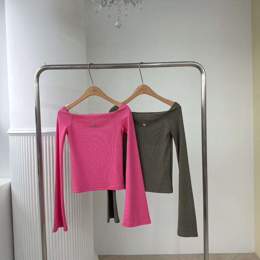 PALETTE-Q東大門㊣代購女裝新款人氣熱賣時尚推薦25秋冬長袖T恤PALETTE長袖T恤