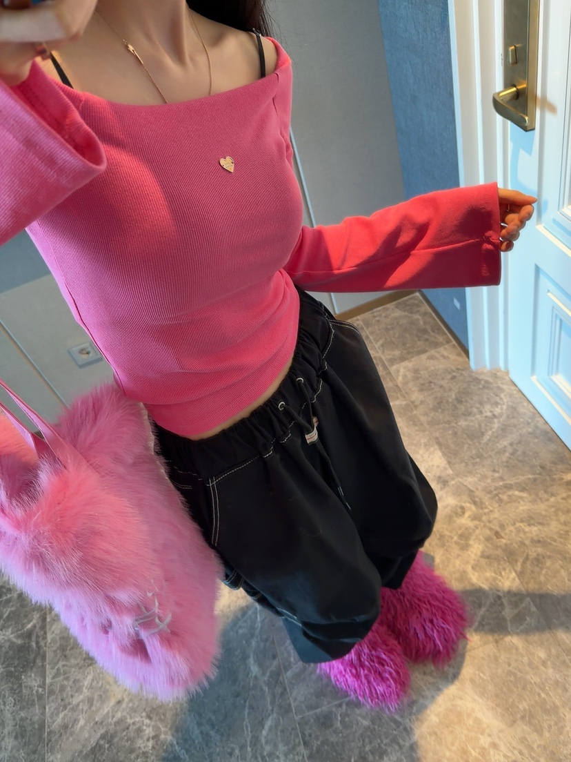 PALETTE-Q東大門㊣代購女裝新款人氣熱賣時尚推薦25秋冬長袖T恤PALETTE長袖T恤