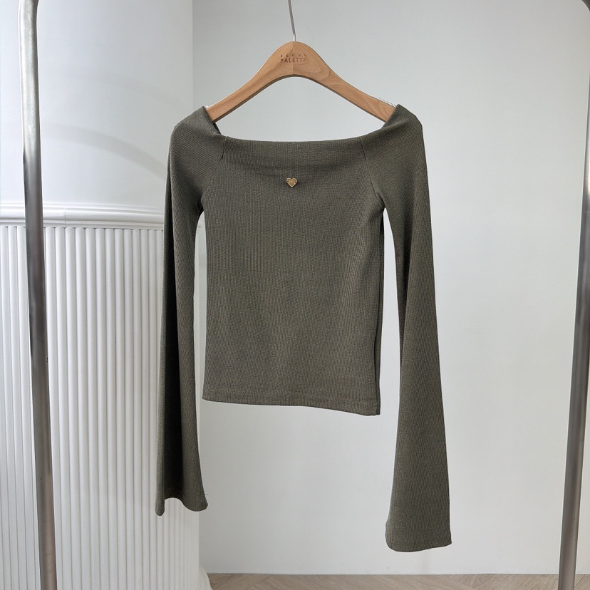 PALETTE-Q東大門㊣代購女裝新款人氣熱賣時尚推薦25秋冬長袖T恤PALETTE長袖T恤圖色2