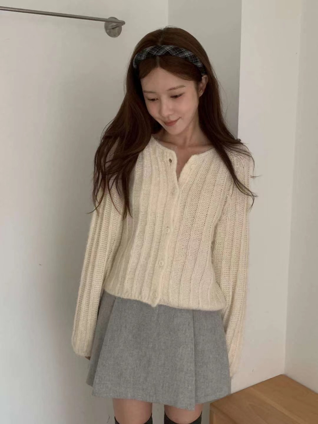 MIELLE-미엘르-OT東大門㊣直郵女士新品25秋冬針織衫開衫MIELLE-미엘르-OT針織衫