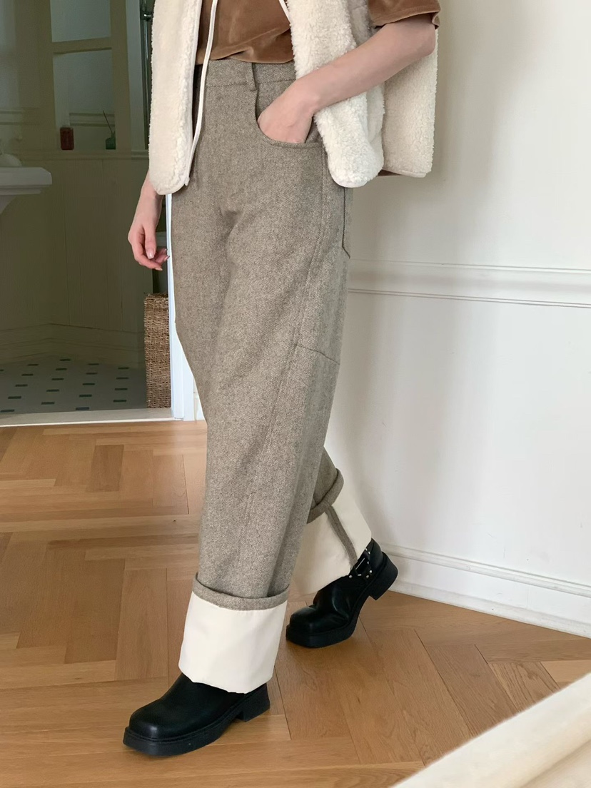 BINUS東大門㊣代購女裝新款真品推薦人氣25秋冬熱賣休閑褲加絨BINUS休閑褲