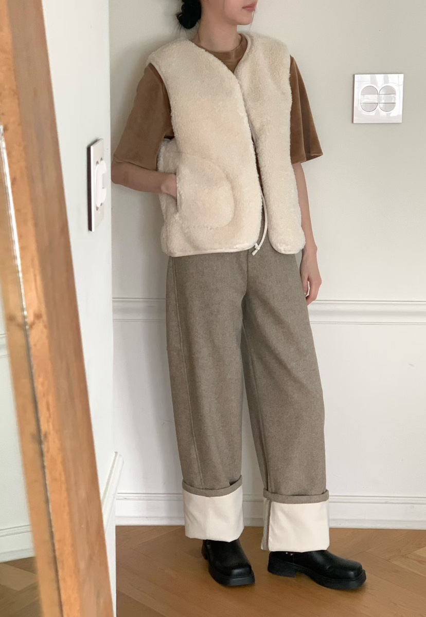 BINUS東大門㊣代購女裝新款真品推薦人氣25秋冬熱賣休閑褲加絨BINUS休閑褲