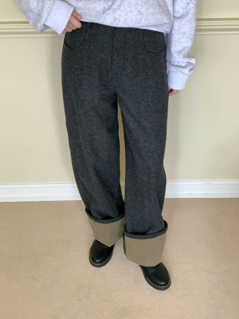 BINUS東大門㊣代購女裝新款真品推薦人氣25秋冬熱賣休閑褲加絨BINUS休閑褲