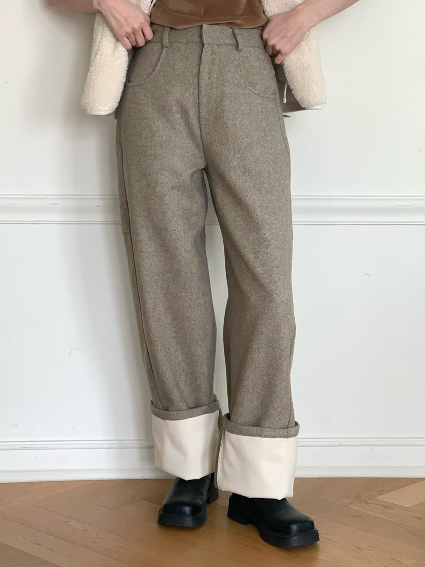 BINUS東大門㊣代購女裝新款真品推薦人氣25秋冬熱賣休閑褲加絨BINUS休閑褲圖色2