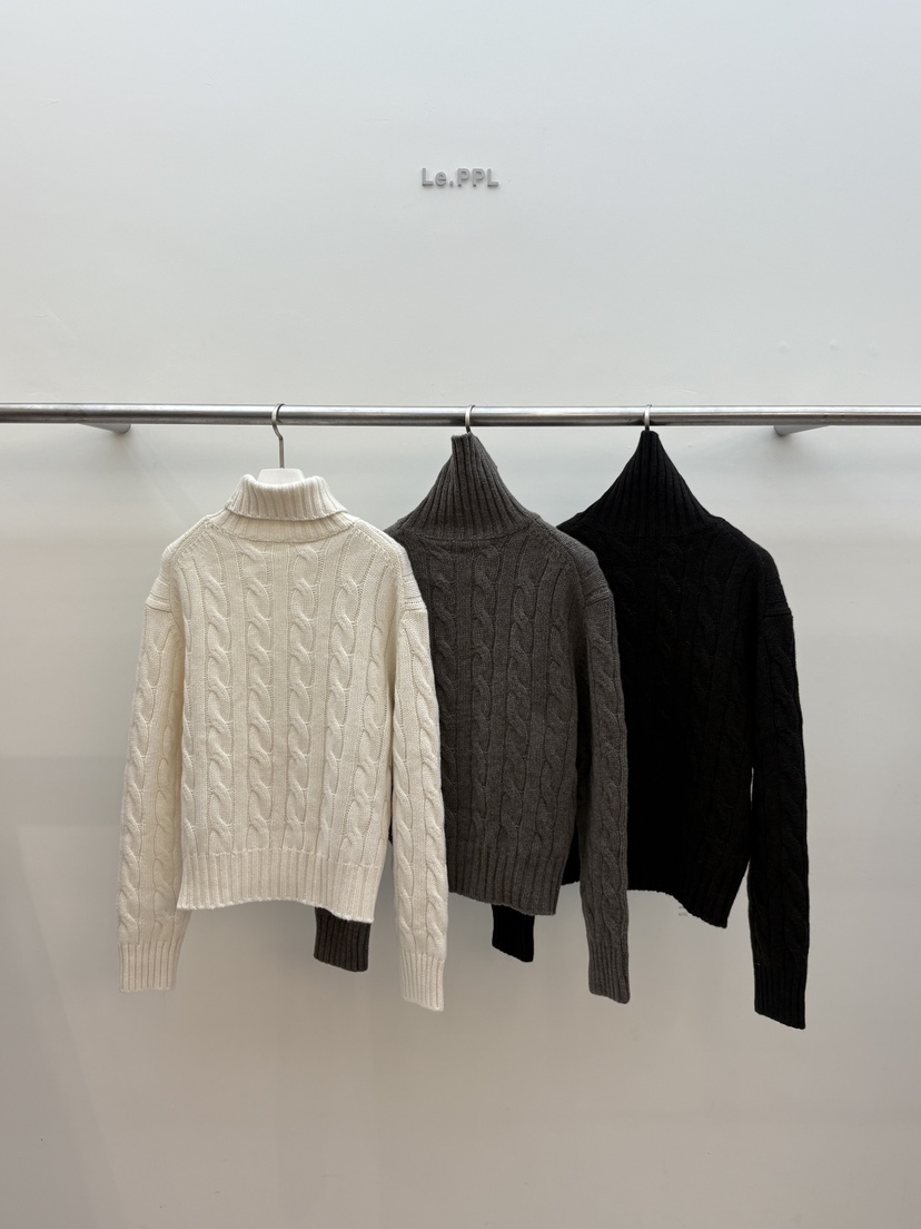 LE-PPL東大門㊣直郵女裝新品推薦休閑真品人氣時尚毛衣羊毛LE-PPL毛衣圖色2左二色