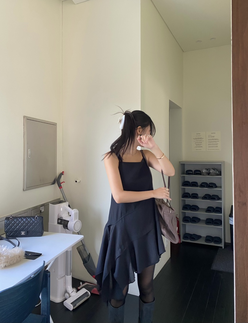 OUPPT東大門㊣代購女裝新款職業休閑熱賣25秋冬連衣裙不含內搭OUPPT連衣裙