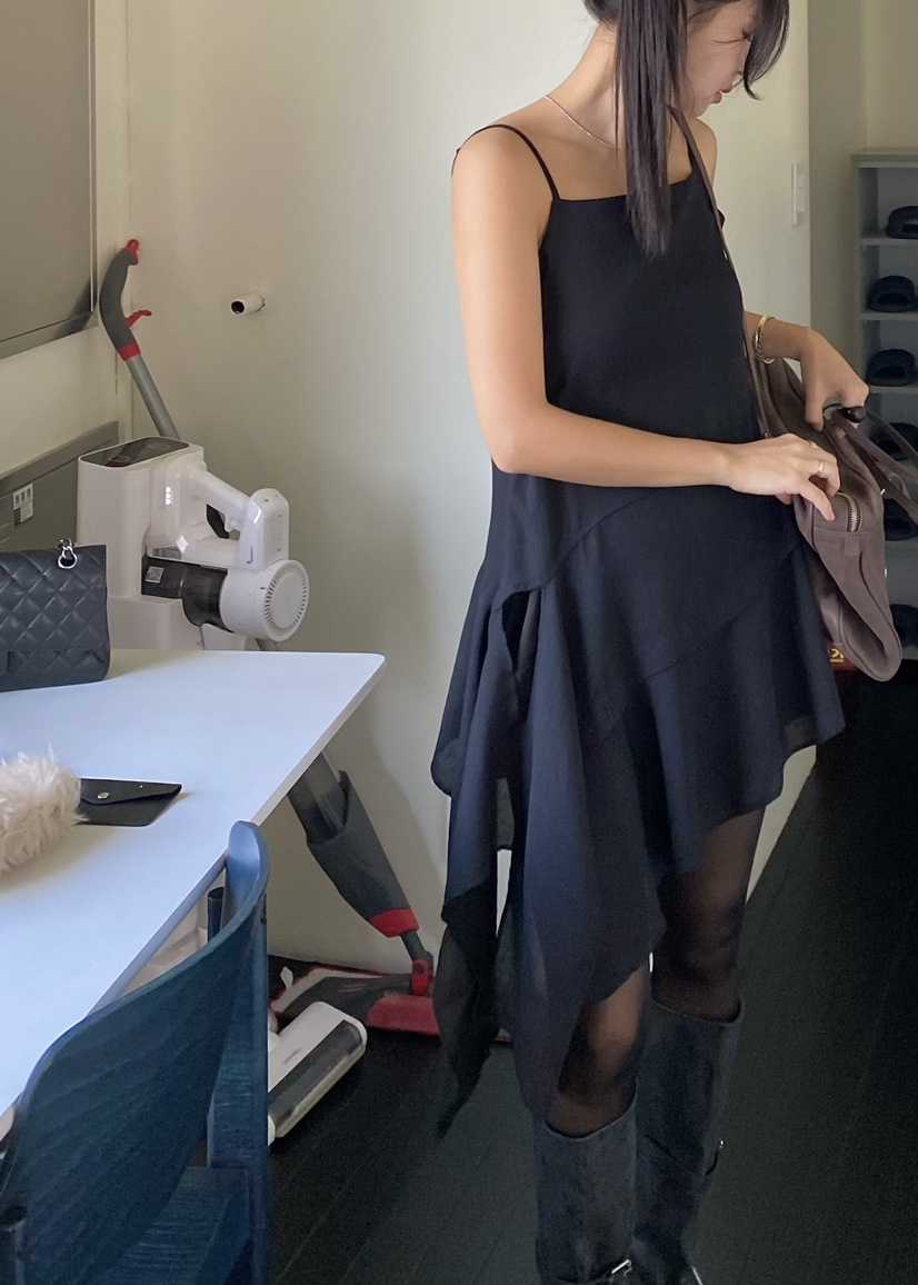 OUPPT東大門㊣代購女裝新款職業休閑熱賣25秋冬連衣裙不含內搭OUPPT連衣裙