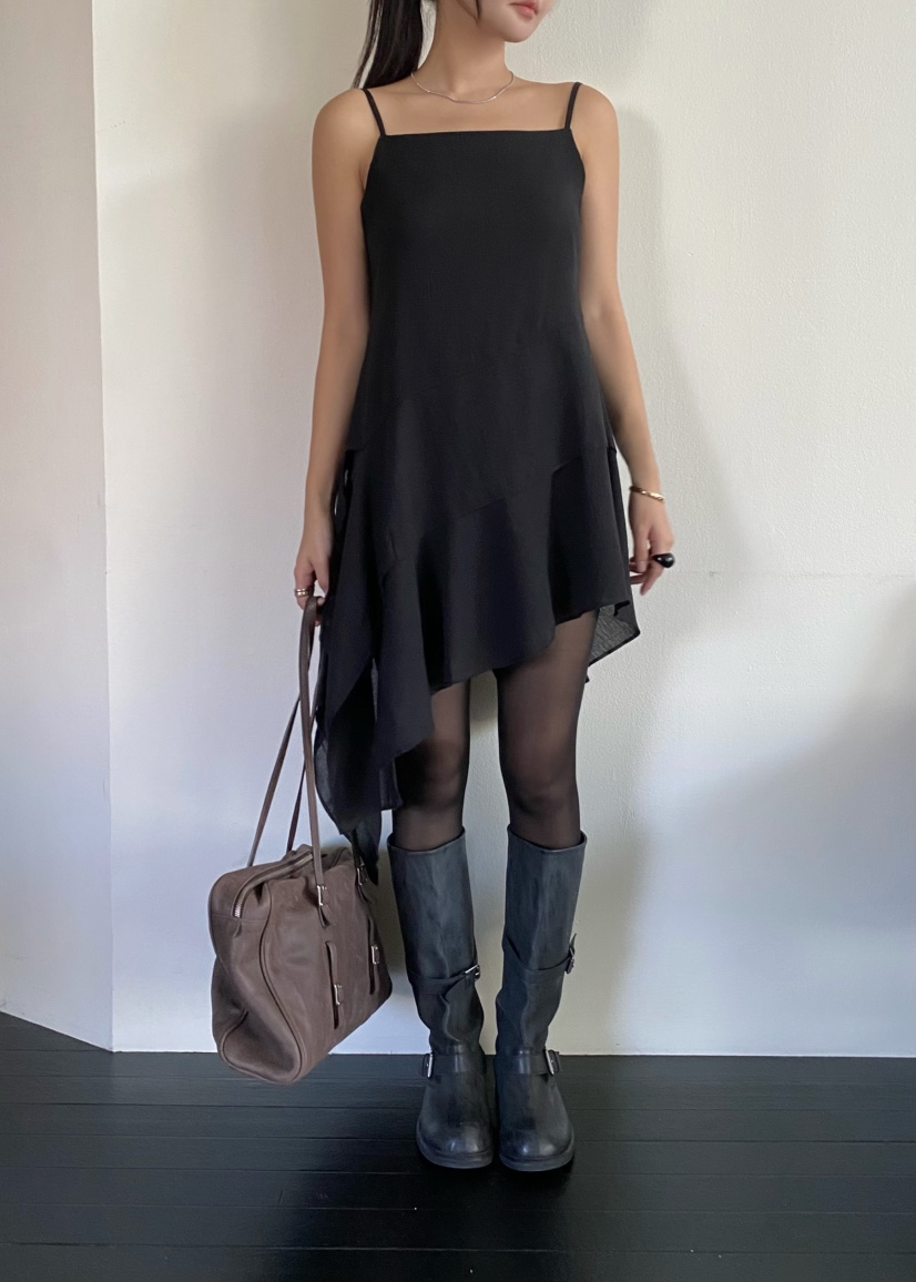 OUPPT東大門㊣代購女裝新款職業休閑熱賣25秋冬連衣裙不含內搭OUPPT連衣裙