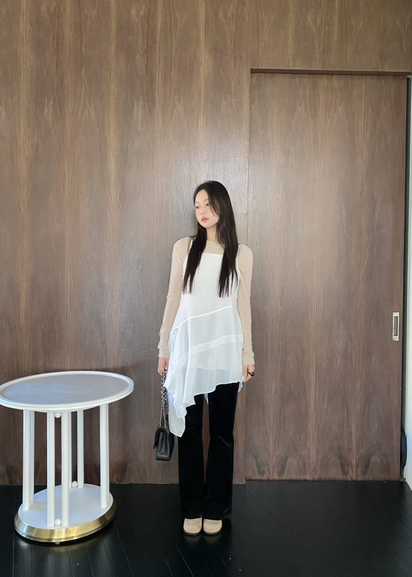 OUPPT東大門㊣代購女裝新款職業休閑熱賣25秋冬連衣裙不含內搭OUPPT連衣裙