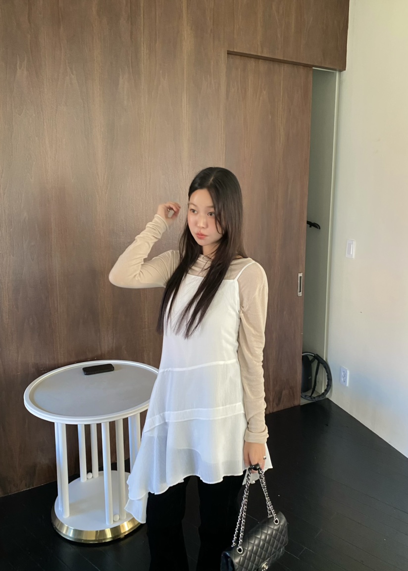 OUPPT東大門㊣代購女裝新款職業休閑熱賣25秋冬連衣裙不含內搭OUPPT連衣裙