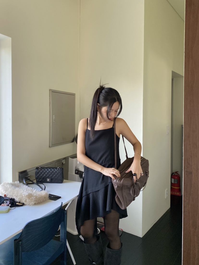 OUPPT東大門㊣代購女裝新款職業休閑熱賣25秋冬連衣裙不含內搭OUPPT連衣裙圖色1