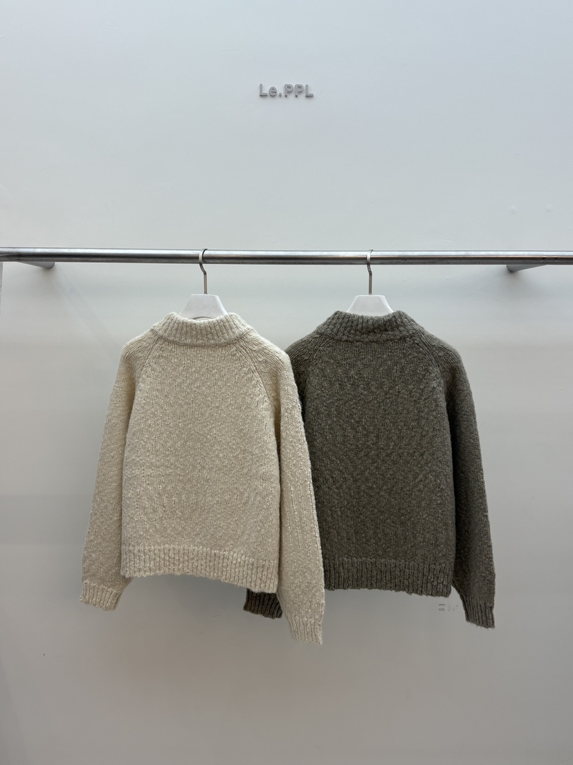 LE-PPL東大門㊣直郵女士新品人氣熱賣推薦25秋冬針織衫開衫LE-PPL針織衫