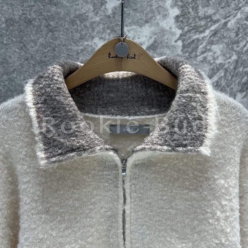 ROOKIE BUD韓國代購㊣女裝新品推薦真品25秋冬職業針織衫拉鏈ROOKIE BUD-L針織衫