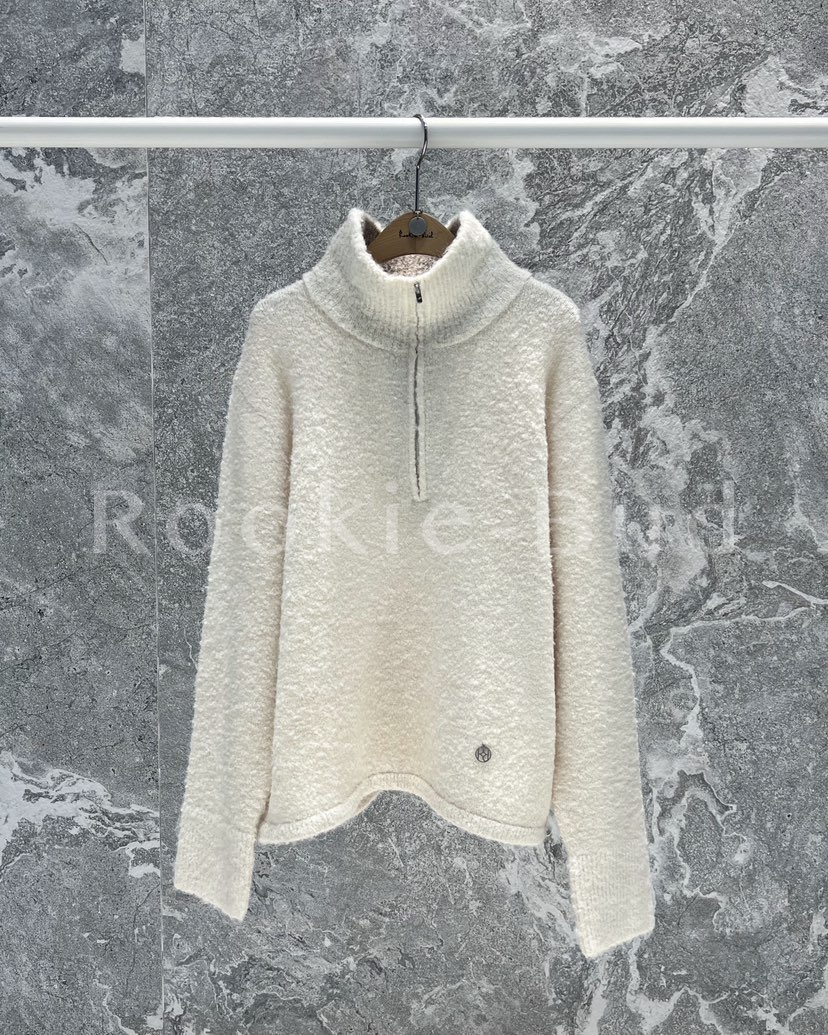 ROOKIE BUD韓國代購㊣女裝新品推薦真品25秋冬職業針織衫拉鏈ROOKIE BUD-L針織衫