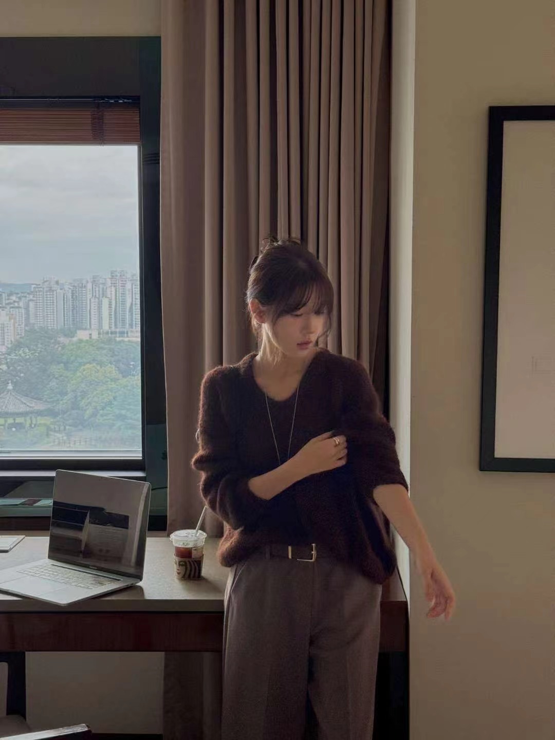 MIELLE-미엘르-OT東大門㊣代購女士新品25秋冬時尚針織衫MIELLE-미엘르-OT針織衫