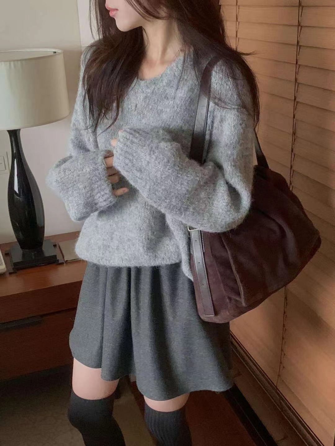 MIELLE-미엘르-OT東大門㊣代購女士新品25秋冬時尚針織衫MIELLE-미엘르-OT針織衫圖色2