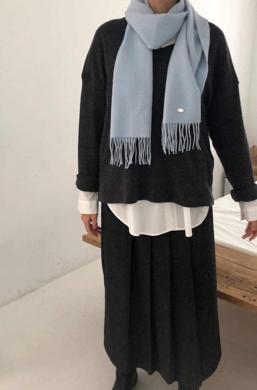 THE EYL東大門㊣代購女士新款職業推薦真品25秋冬圍巾披肩THE EYL圍巾/披肩