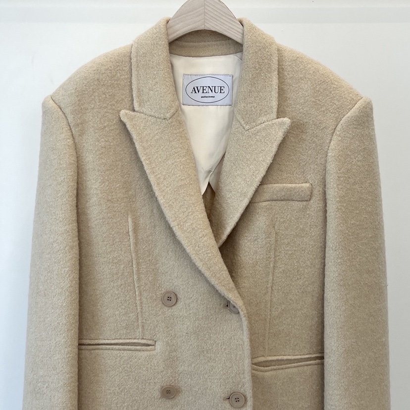 ANOTHER AVENUE東大門㊣代購女裝新品休閑夾克羊駝毛手工羊毛ANOTHER AVENUE夾克