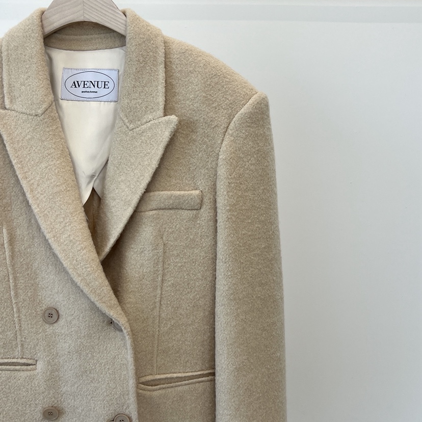 ANOTHER AVENUE東大門㊣代購女裝新品休閑夾克羊駝毛手工羊毛ANOTHER AVENUE夾克