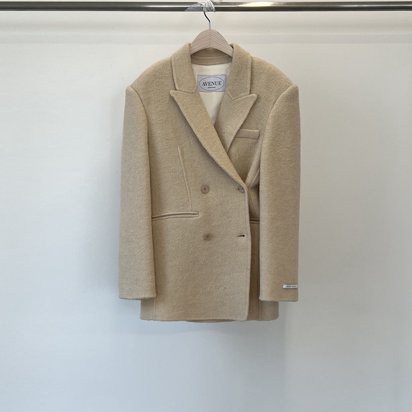 ANOTHER AVENUE東大門㊣代購女裝新品休閑夾克羊駝毛手工羊毛ANOTHER AVENUE夾克