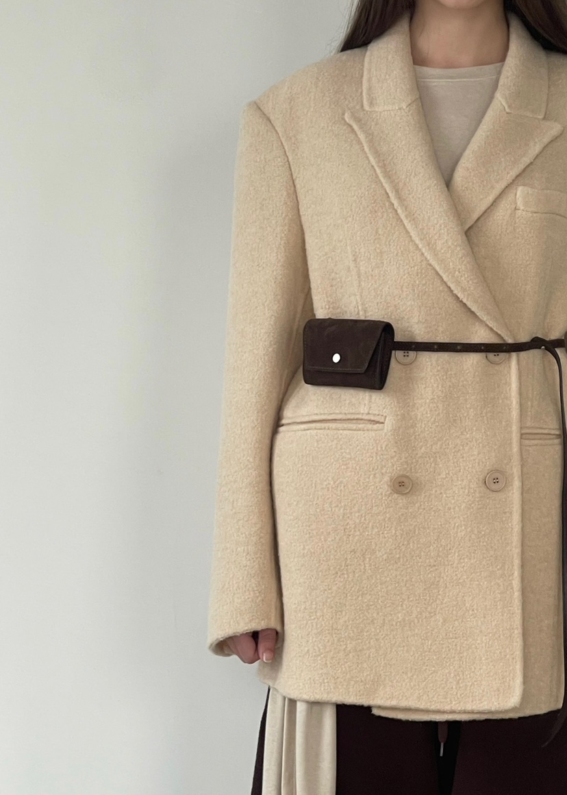 ANOTHER AVENUE東大門㊣代購女裝新品休閑夾克羊駝毛手工羊毛ANOTHER AVENUE夾克