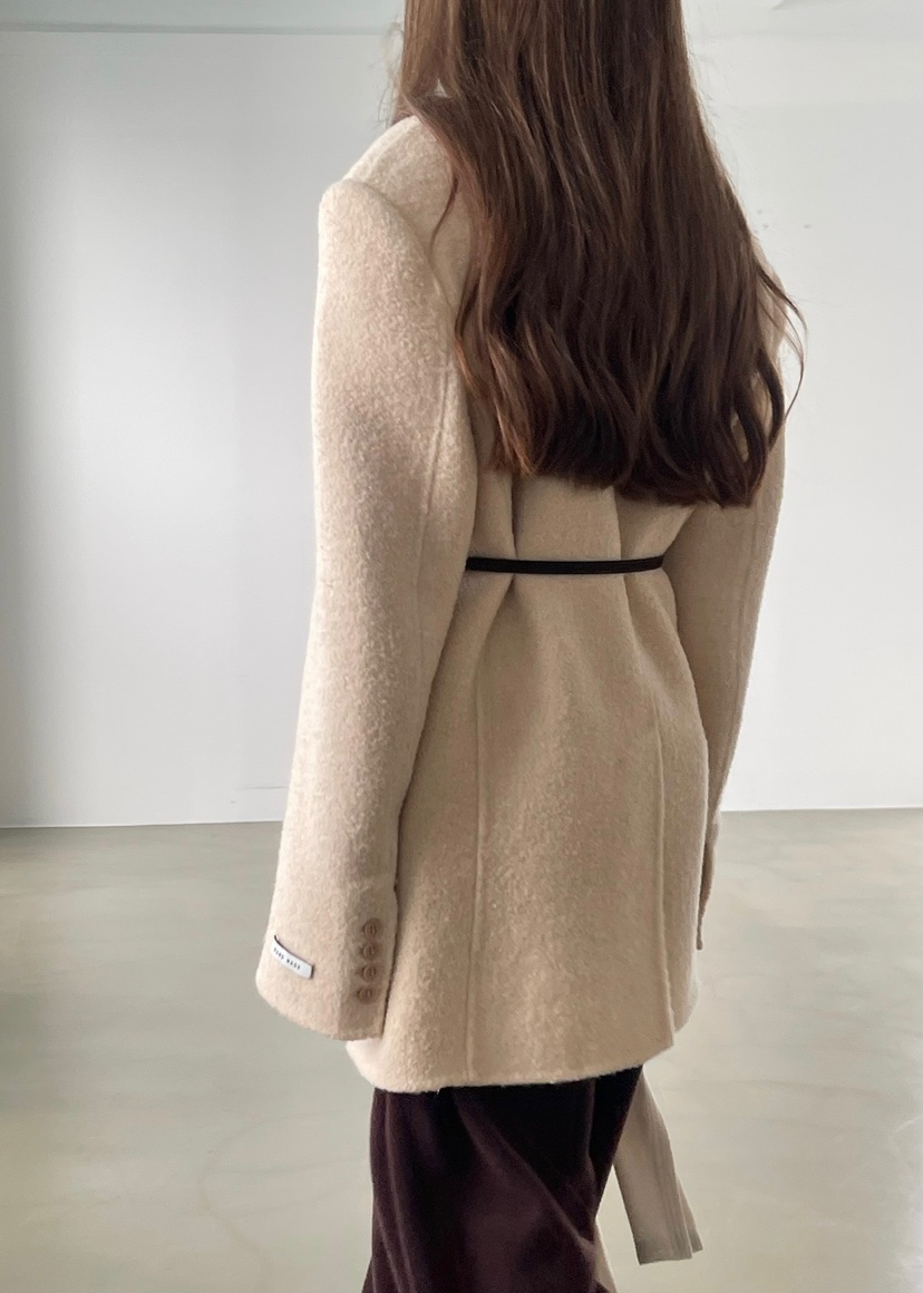 ANOTHER AVENUE東大門㊣代購女裝新品休閑夾克羊駝毛手工羊毛ANOTHER AVENUE夾克