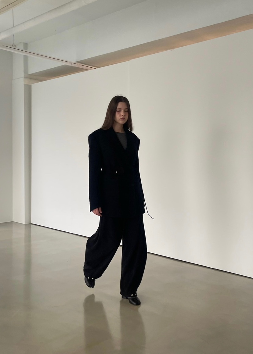 ANOTHER AVENUE東大門㊣代購女裝新品休閑夾克羊駝毛手工羊毛ANOTHER AVENUE夾克