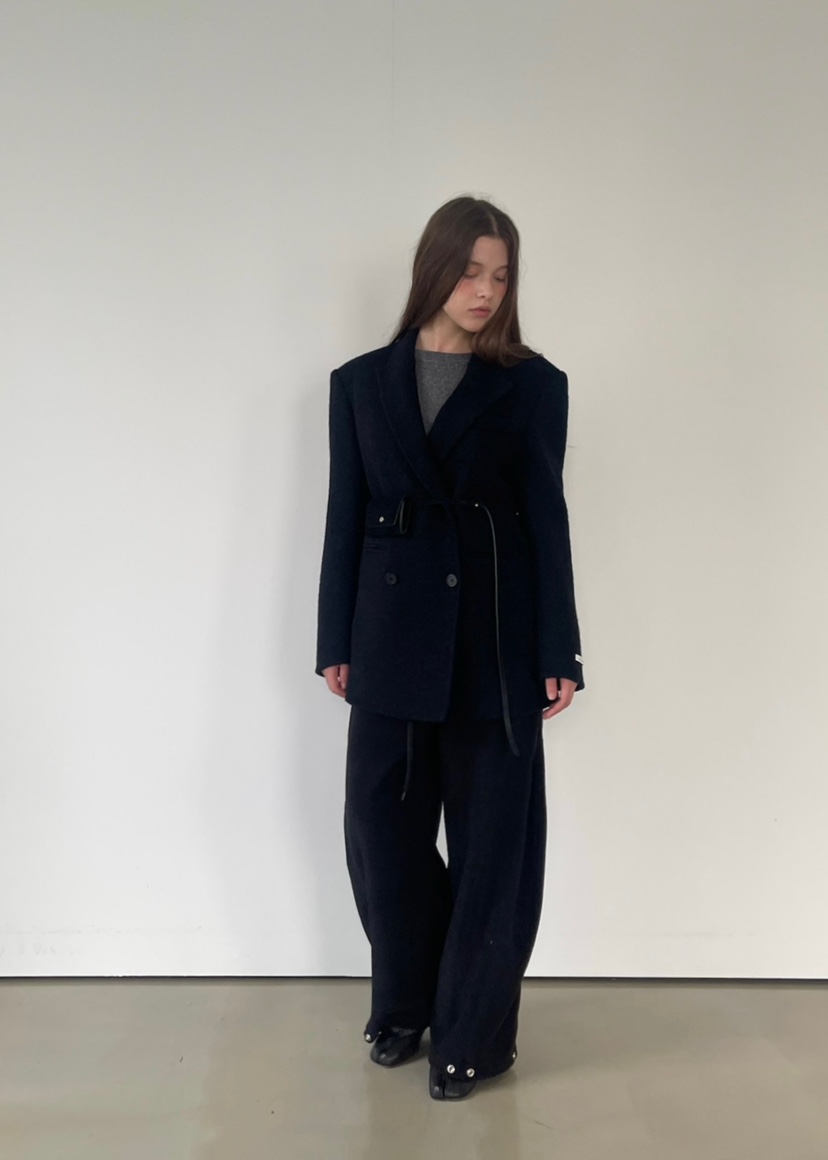 ANOTHER AVENUE東大門㊣代購女裝新品休閑夾克羊駝毛手工羊毛ANOTHER AVENUE夾克