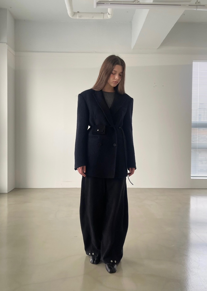 ANOTHER AVENUE東大門㊣代購女裝新品休閑夾克羊駝毛手工羊毛ANOTHER AVENUE夾克