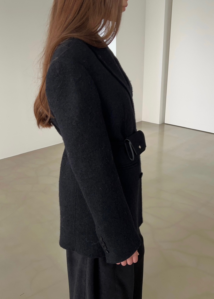 ANOTHER AVENUE東大門㊣代購女裝新品休閑夾克羊駝毛手工羊毛ANOTHER AVENUE夾克