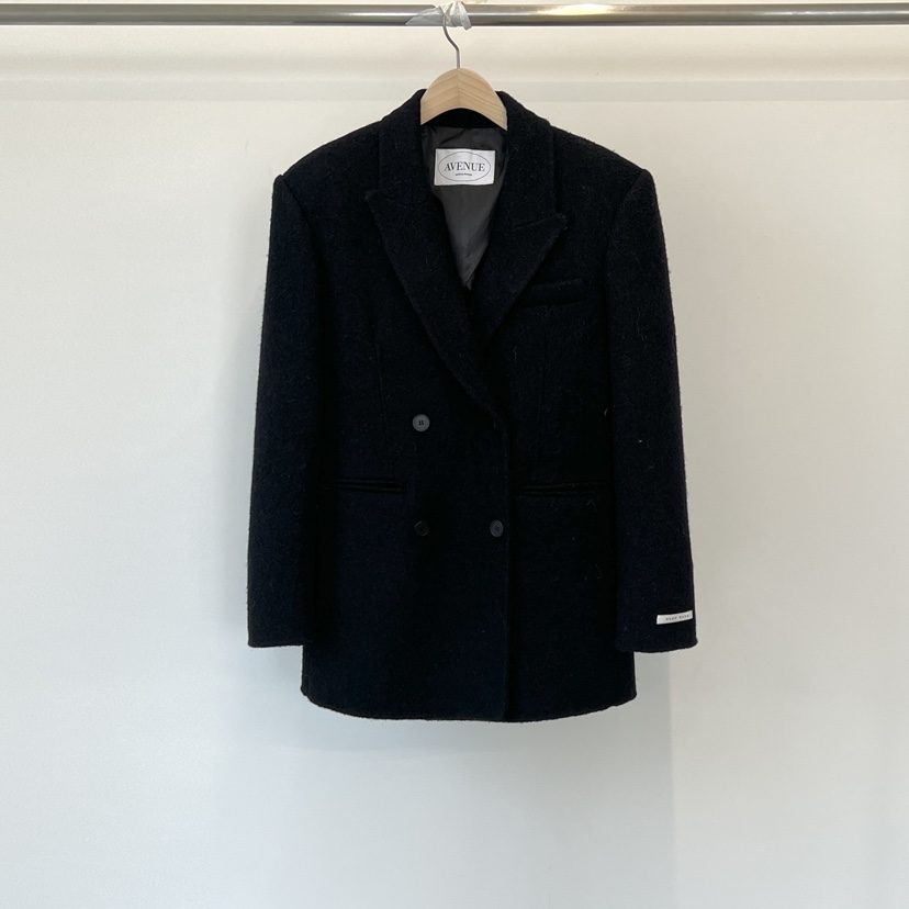 ANOTHER AVENUE東大門㊣代購女裝新品休閑夾克羊駝毛手工羊毛ANOTHER AVENUE夾克圖色3