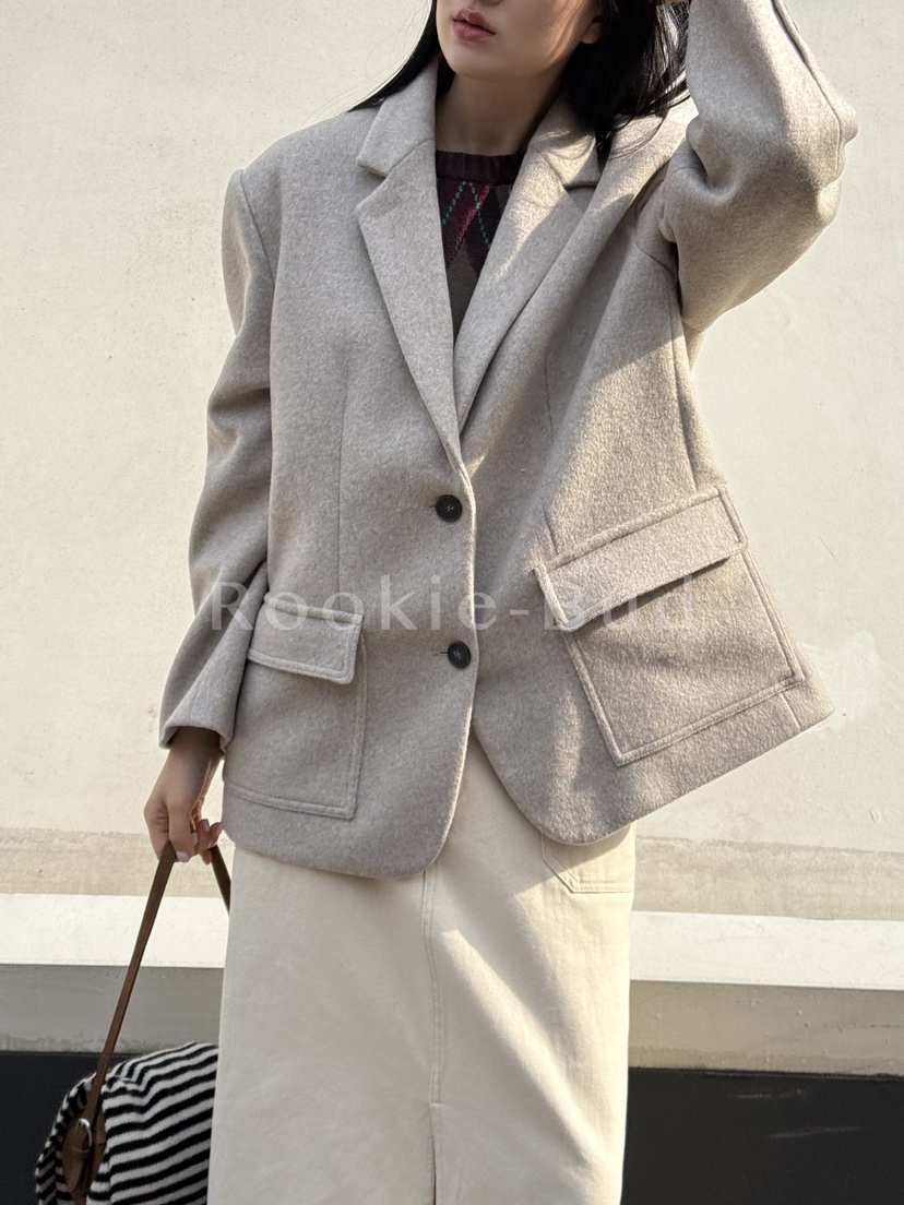 ROOKIE BUD東大門㊣實拍女士新品休閑熱賣職業真品人氣夾克ROOKIE BUD-L夾克