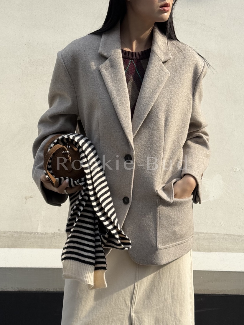 ROOKIE BUD東大門㊣實拍女士新品休閑熱賣職業真品人氣夾克ROOKIE BUD-L夾克