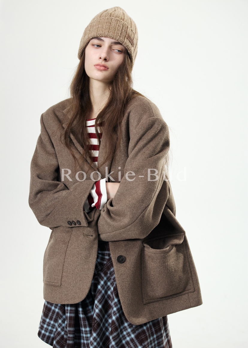 ROOKIE BUD東大門㊣實拍女士新品休閑熱賣職業真品人氣夾克ROOKIE BUD-L夾克