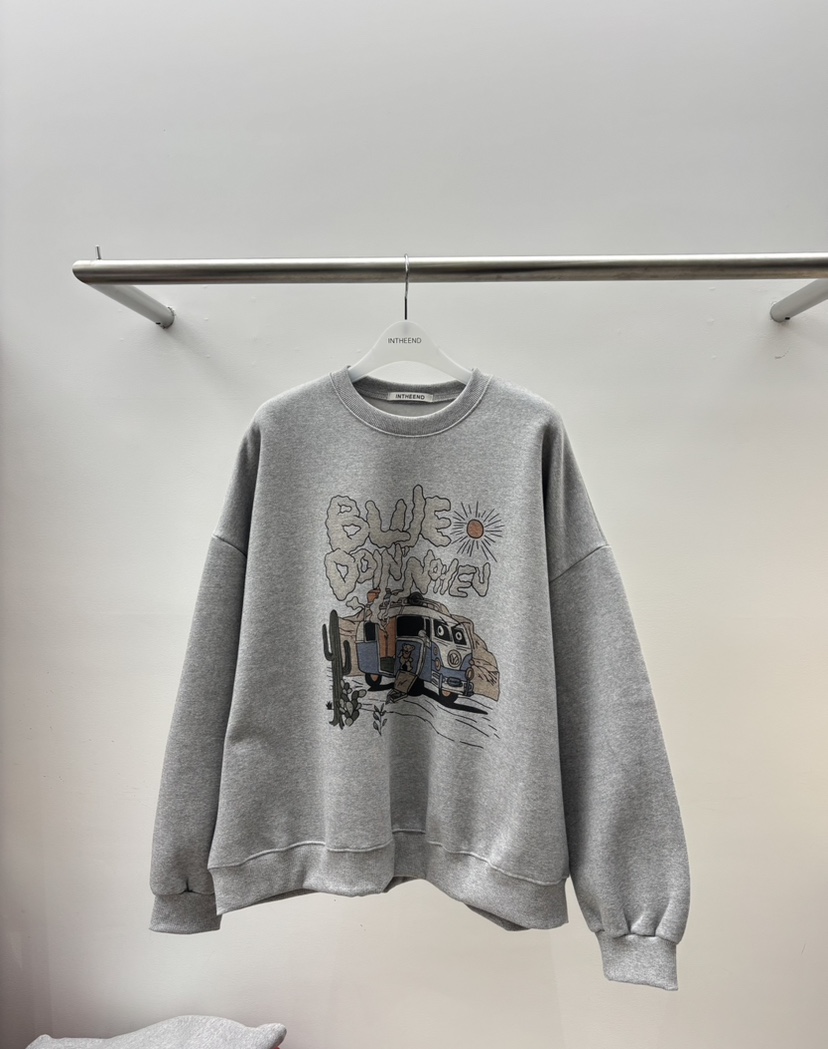 INTHEEND東大門㊣代購女士新品推薦時尚職業熱賣真品25秋冬衛衣INTHEEND衛衣圖色3