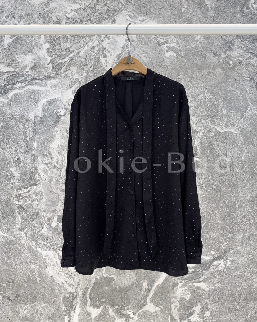 ROOKIE BUD東大門㊣代購女士新款25秋冬熱賣真品襯衫蕾絲衫ROOKIE BUD-L襯衫/蕾絲衫