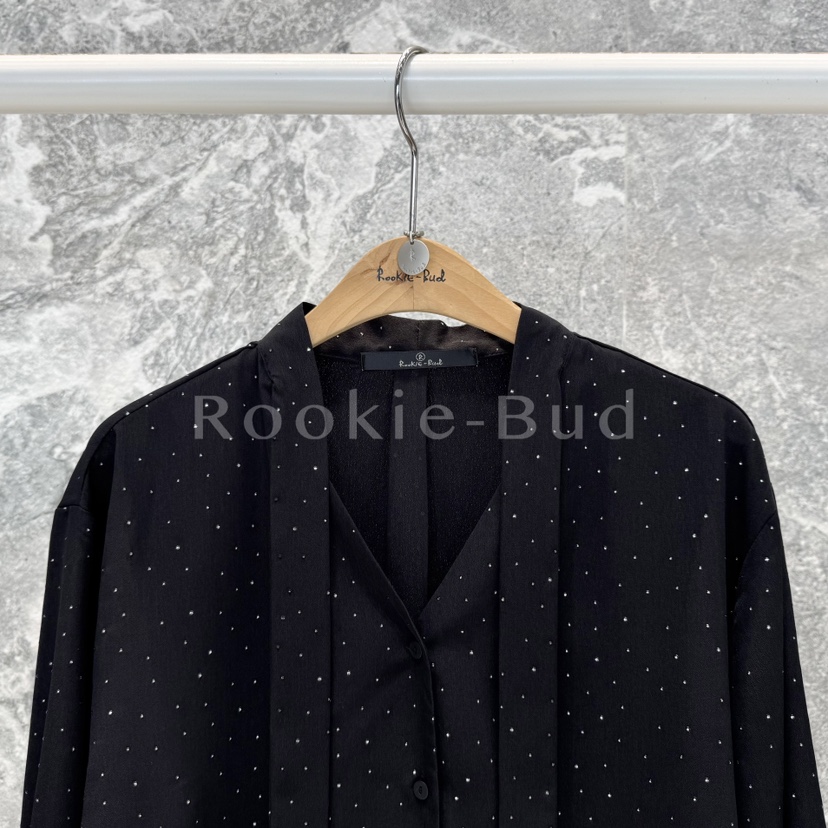 ROOKIE BUD東大門㊣代購女士新款25秋冬熱賣真品襯衫蕾絲衫ROOKIE BUD-L襯衫/蕾絲衫