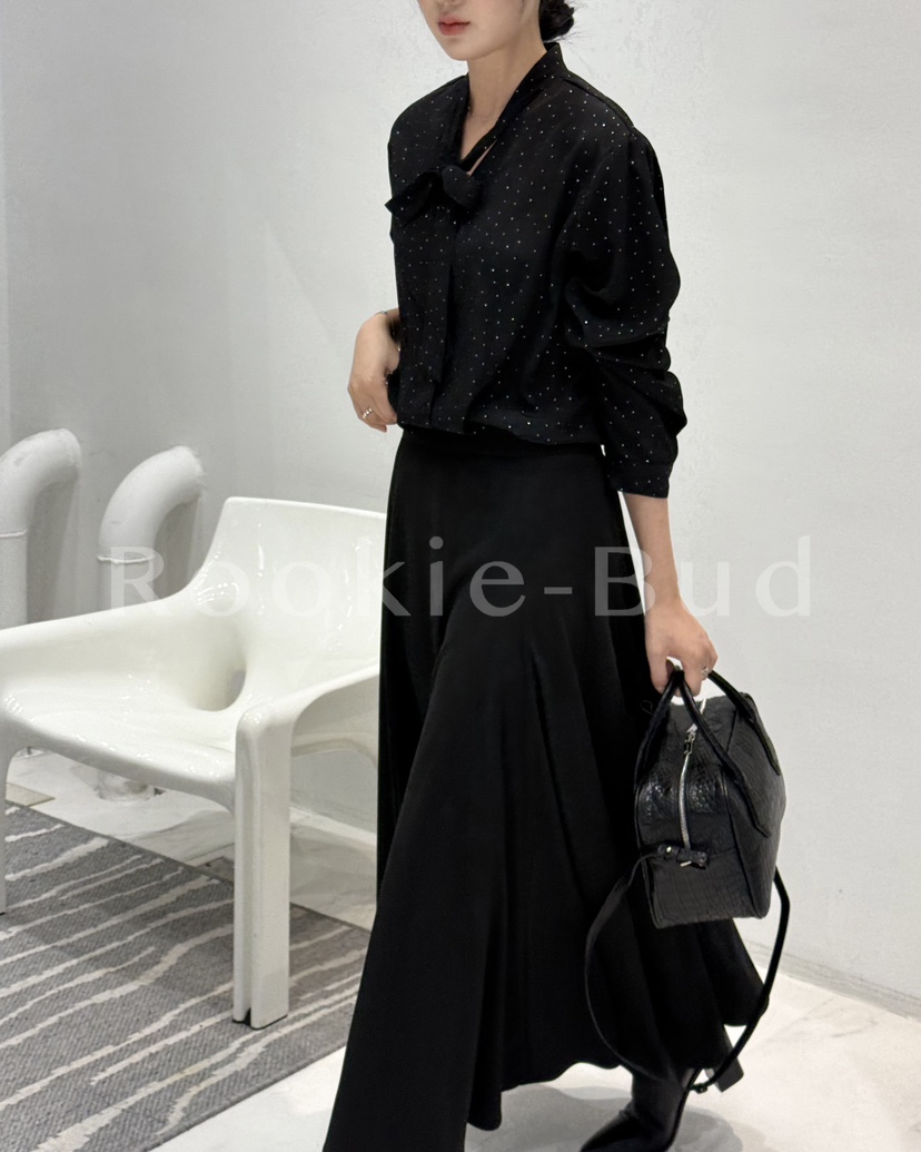 ROOKIE BUD東大門㊣代購女士新款25秋冬熱賣真品襯衫蕾絲衫ROOKIE BUD-L襯衫/蕾絲衫