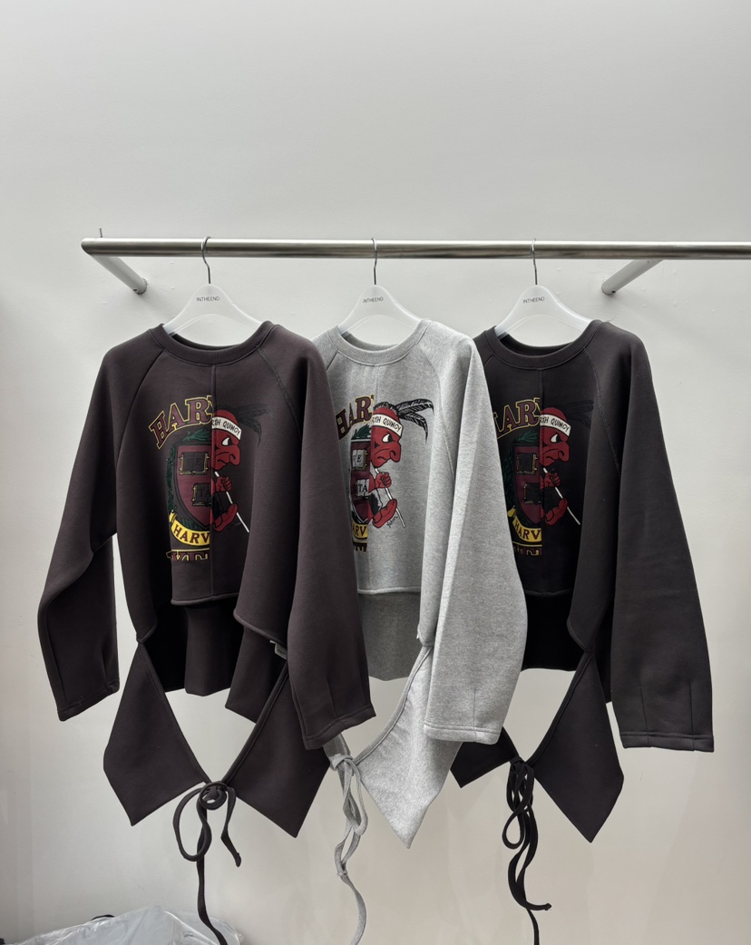 INTHEEND東大門㊣實拍女士新品25秋冬時尚休閑真品人氣衛衣INTHEEND衛衣