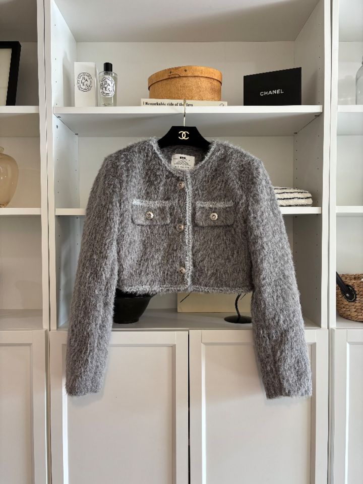 mars韓國直郵㊣女裝新品25秋冬時尚人氣休閑真品夾克粗花呢mars夾克圖色1