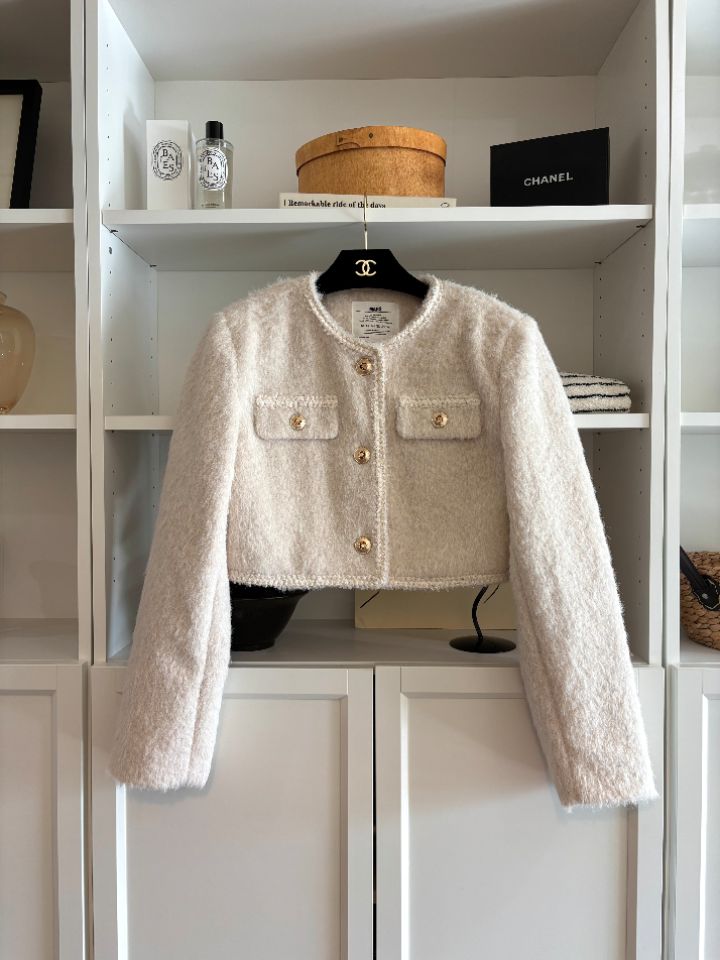 mars韓國直郵㊣女裝新品25秋冬時尚人氣休閑真品夾克粗花呢mars夾克圖色2