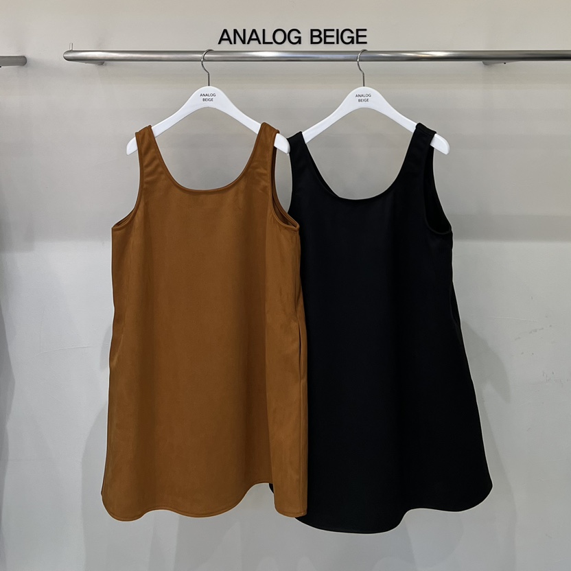 ANGLOG BEIGE韓國代購㊣女裝新款時尚連衣裙不含內搭絨面革ANGLOG BEIGE連衣裙