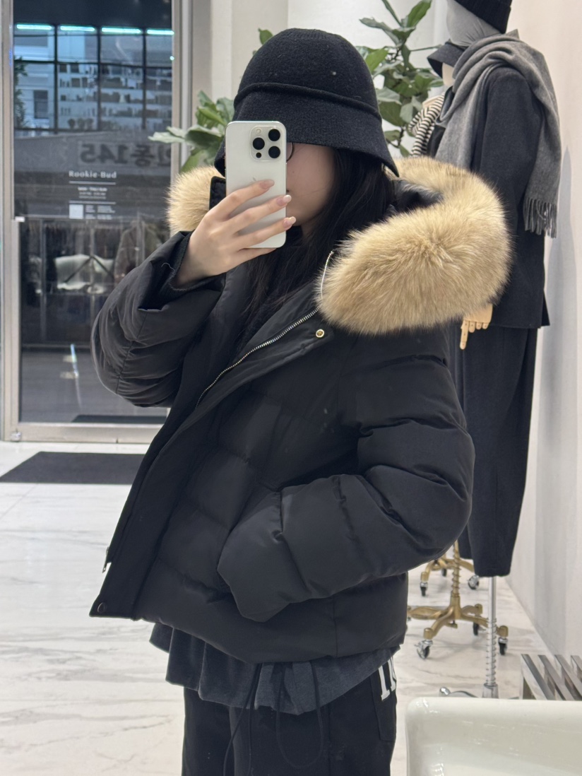 ROOKIE BUD東大門㊣代購女裝新品人氣休閑時尚短款棉服狐貍ROOKIE BUD-L短款棉服