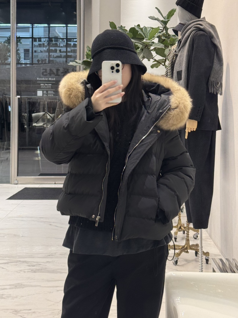 ROOKIE BUD東大門㊣代購女裝新品人氣休閑時尚短款棉服狐貍ROOKIE BUD-L短款棉服