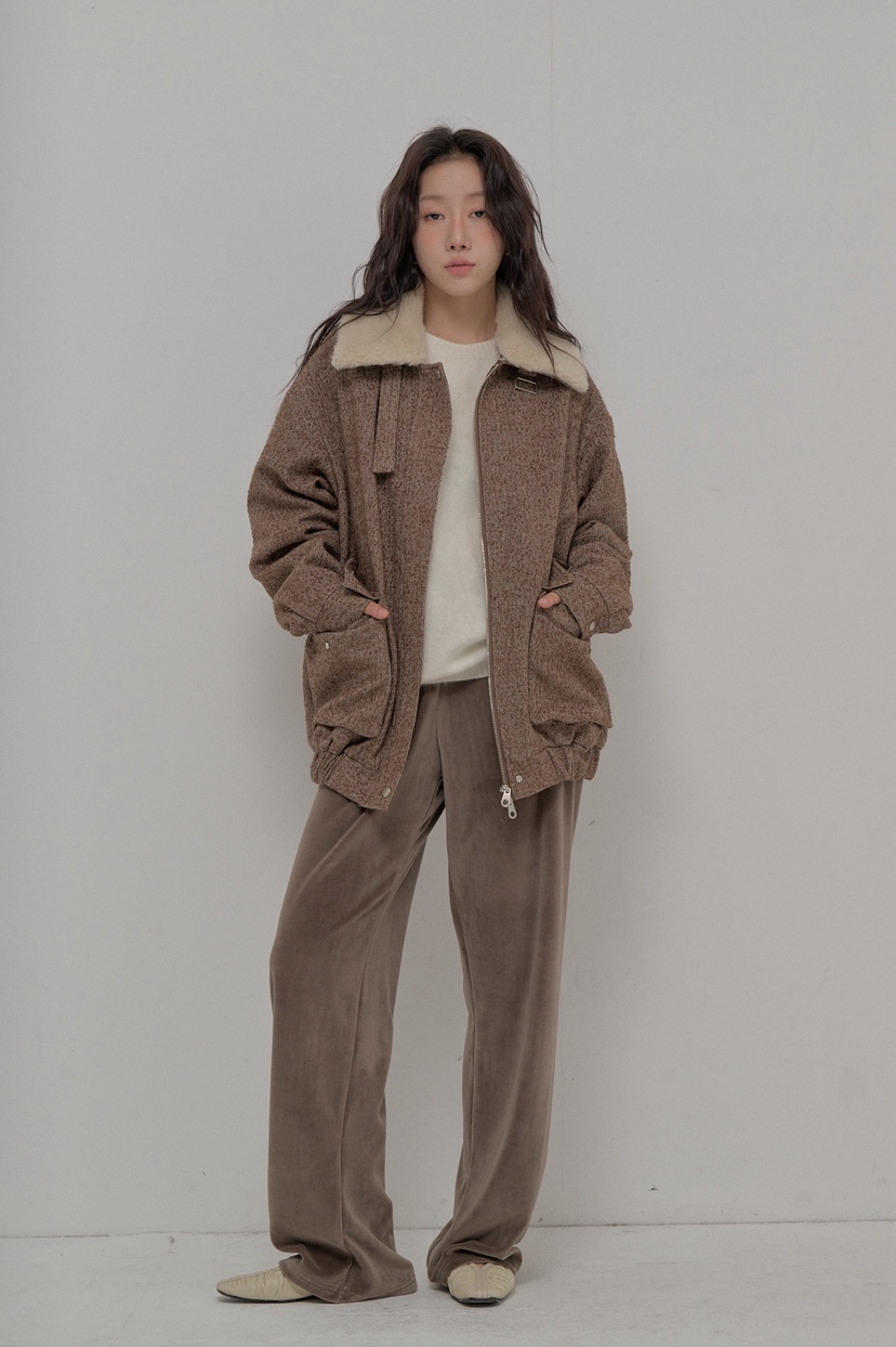 ATHEA韓國直郵㊣女士新品休閑25秋冬人氣熱賣夾克粗花呢羊毛ATHEA夾克