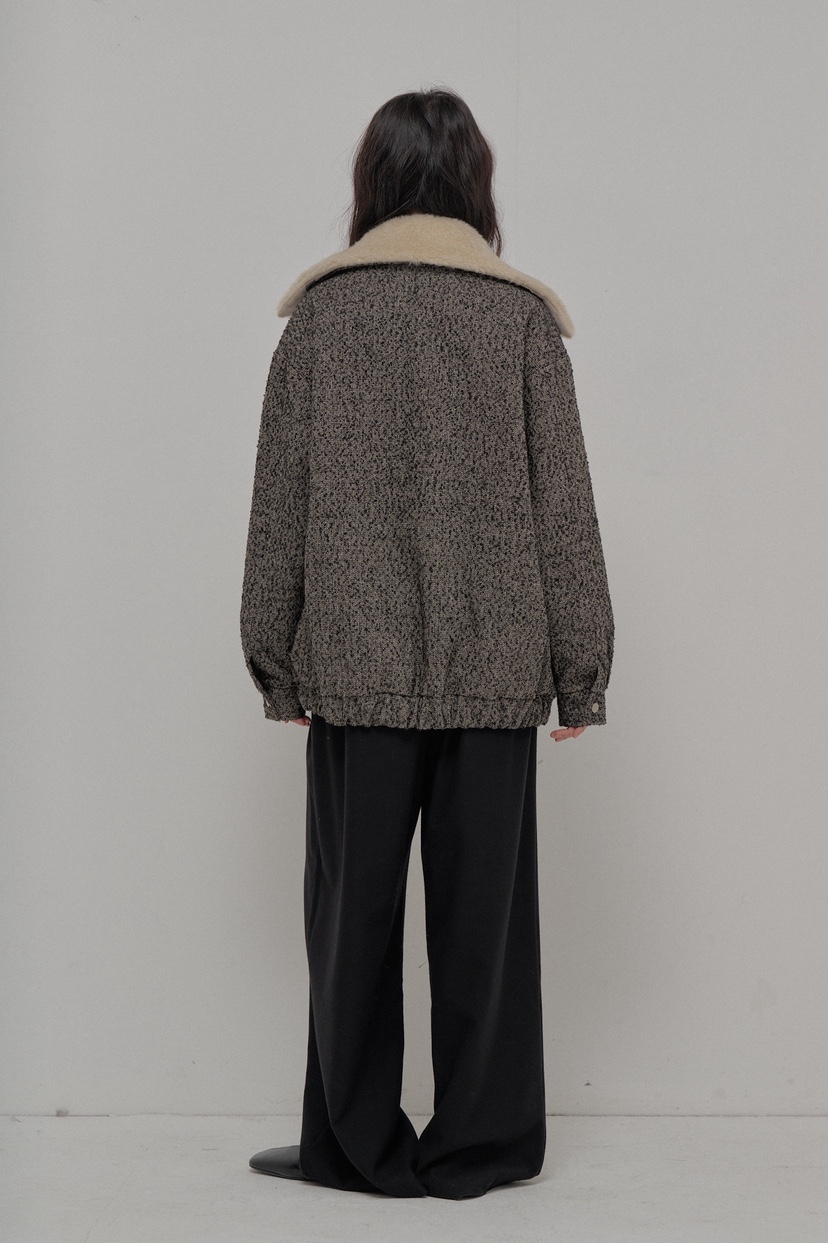 ATHEA韓國直郵㊣女士新品休閑25秋冬人氣熱賣夾克粗花呢羊毛ATHEA夾克