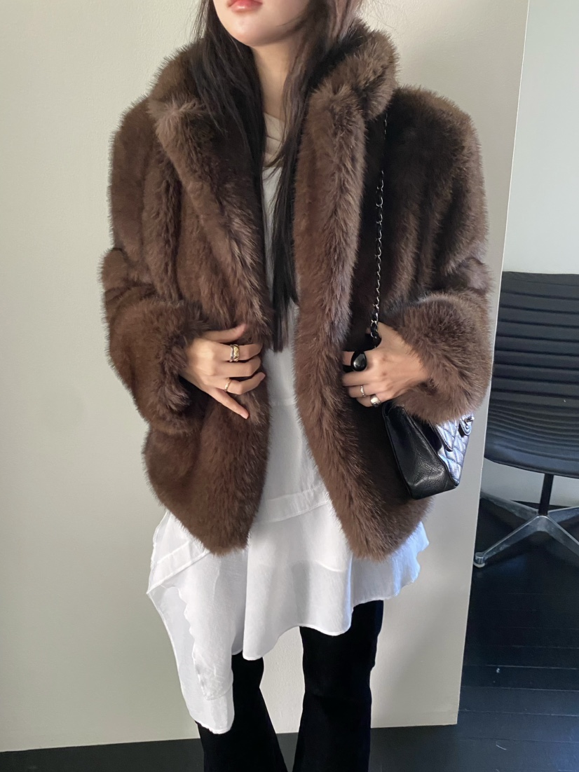 OUPPT東大門㊣代購女士新品人氣熱賣休閑推薦職業真品短款大衣OUPPT短款大衣圖色1