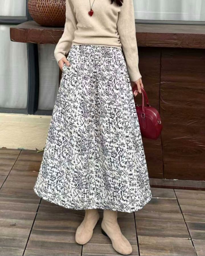 RICO東大門㊣實拍女士新品推薦熱賣休閑職業時尚25秋冬長裙bling bling/RICO長裙